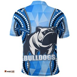 Custom Personalised Bulldogs Polo Shirt Indigenous Snappy