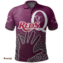 Queensland Reds Polo Shirt Aboriginal