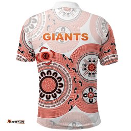 GWS Giants Polo Shirt Simple Indigenous