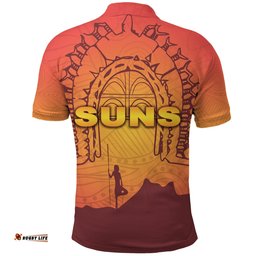 Gold Coast Polo Shirt Suns Simple Indigenous