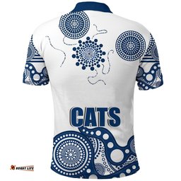 Cats Polo Shirt Geelong Indigenous