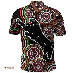 Panthers Black Polo Shirt Indigenous Penrith Version
