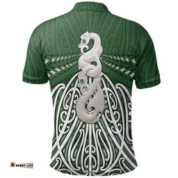 Maori Moko Tattoo Polo Shirt, Manaia Pounamu Golf Shirts