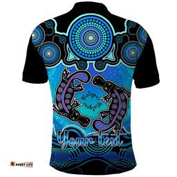 Personalised Australia Pisces Platypus Zodiac Polo Shirt Auz Astrology Aboriginal - Aqua