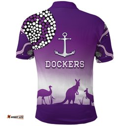 Custom Personalised Dockers Polo Shirt Indigenous Fremantle - Freo