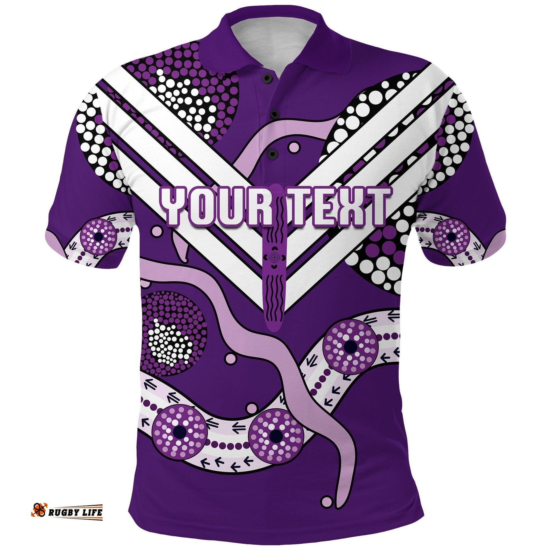 Custom Personalised Dockers Polo Shirt Indigenous Fremantle - Freo
