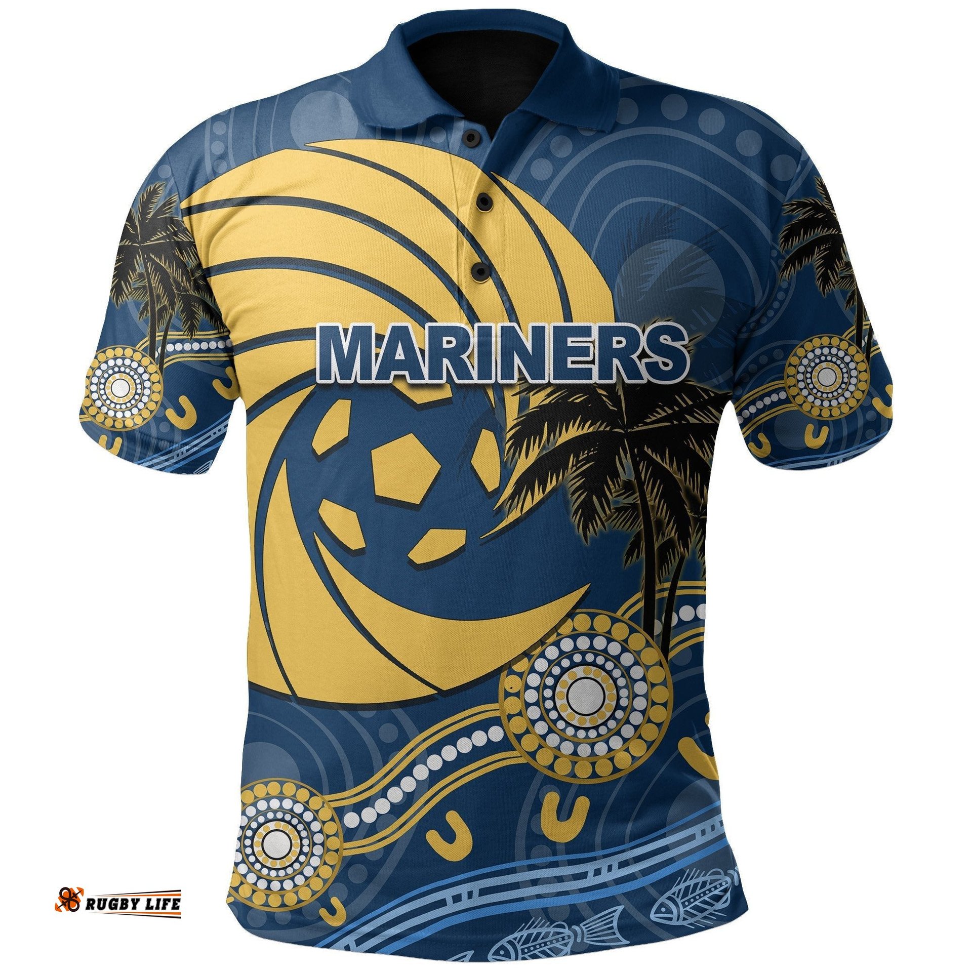 Central Coast Mariners Polo Shirt Aboriginal