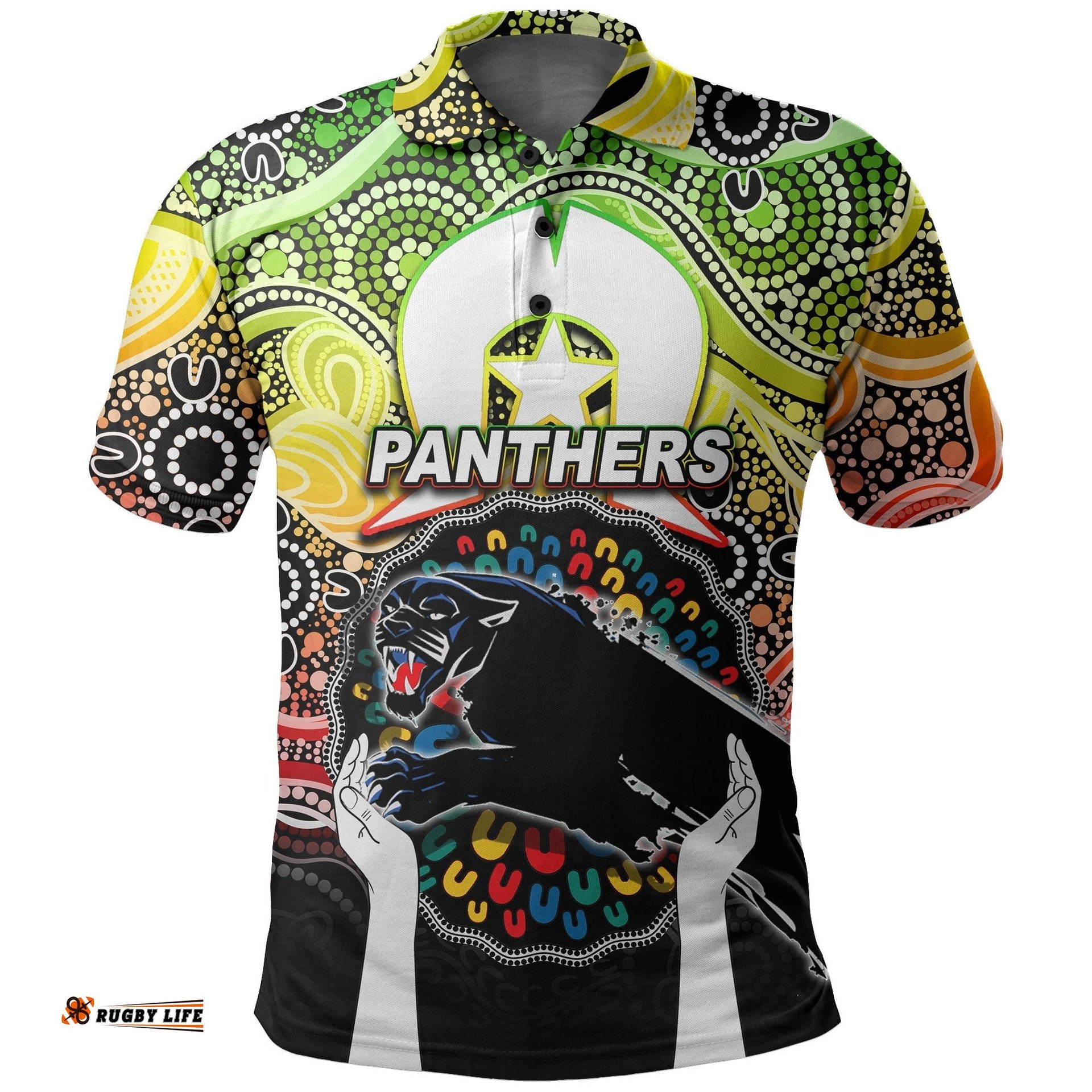 Panthers Rugby Polo Shirt NAIDOC Week 2022 No.2