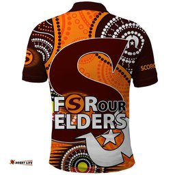 2023 Scorchers BBL Polo Shirt Aboriginal NAIDOC For Our Elders