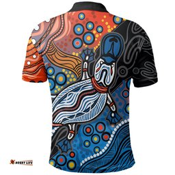 Aboriginal Platypus Polo Shirt Tribal No.4