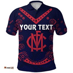 Custom Personalised Melbourne Demons Indigenous Polo Shirt Football