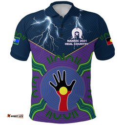 Custom Personalised Storm Naidoc Polo Shirt Melbourne Heal Country
