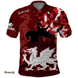 NRL ANZAC 2023 St Dragons Polo Shirt Camouflage