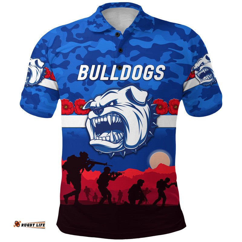 Western Bulldogs ANZAC Polo Shirt Simple Style