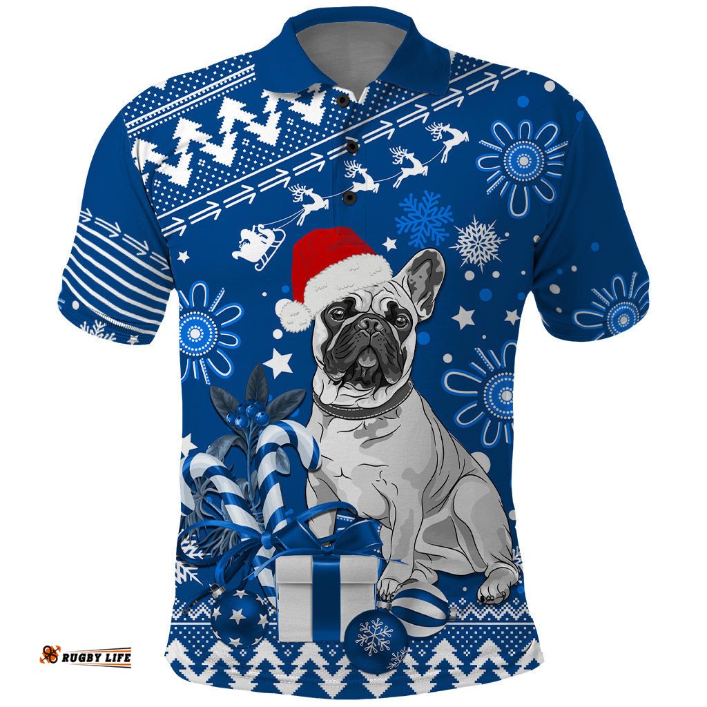 Bulldogs Rugby Polo Shirt Christmas Vibe 2023