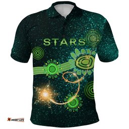 Melbourne Galaxy Polo Shirt Stars Indigenous