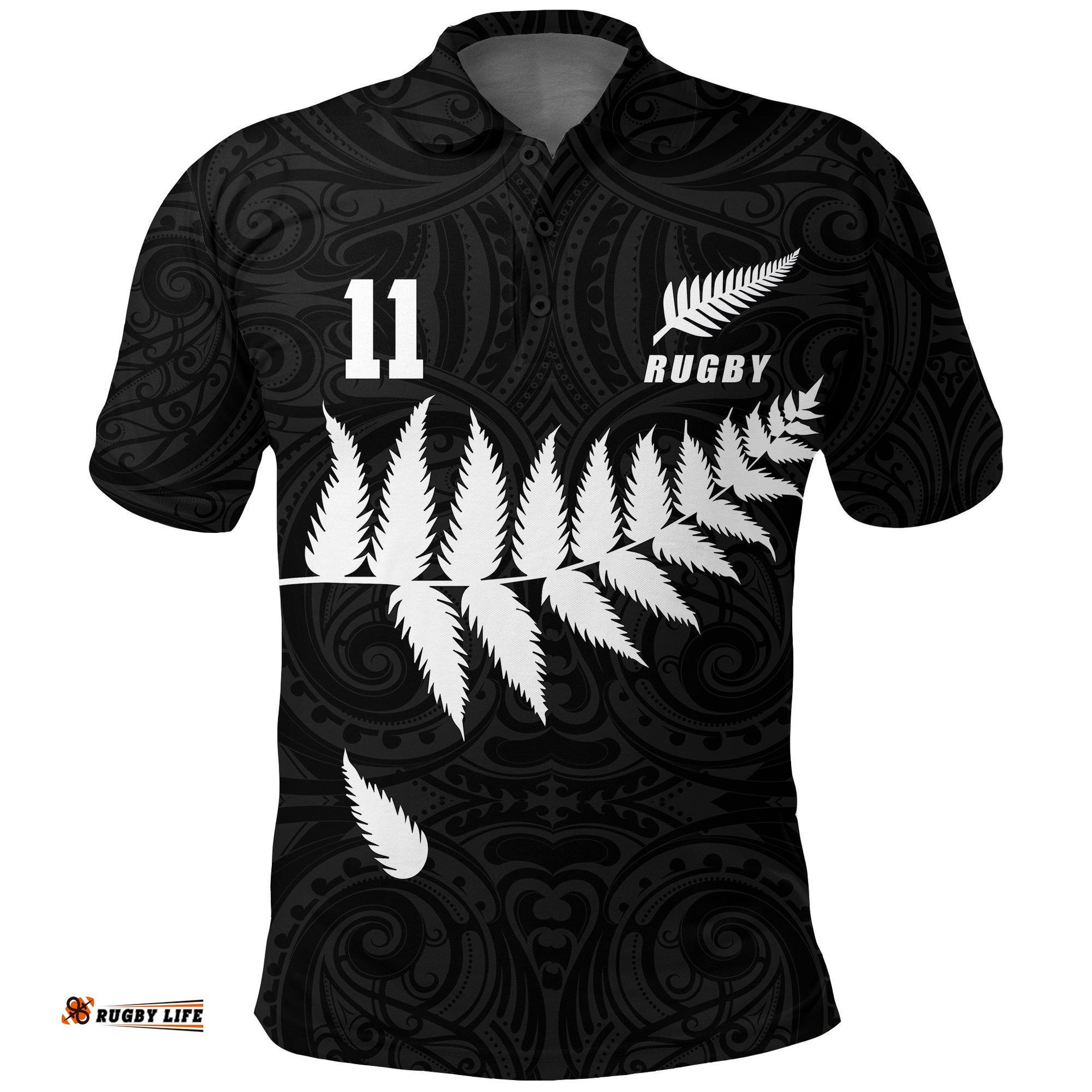 New Zealand Polo Shirt, Legend of Rugby Golf Shirt