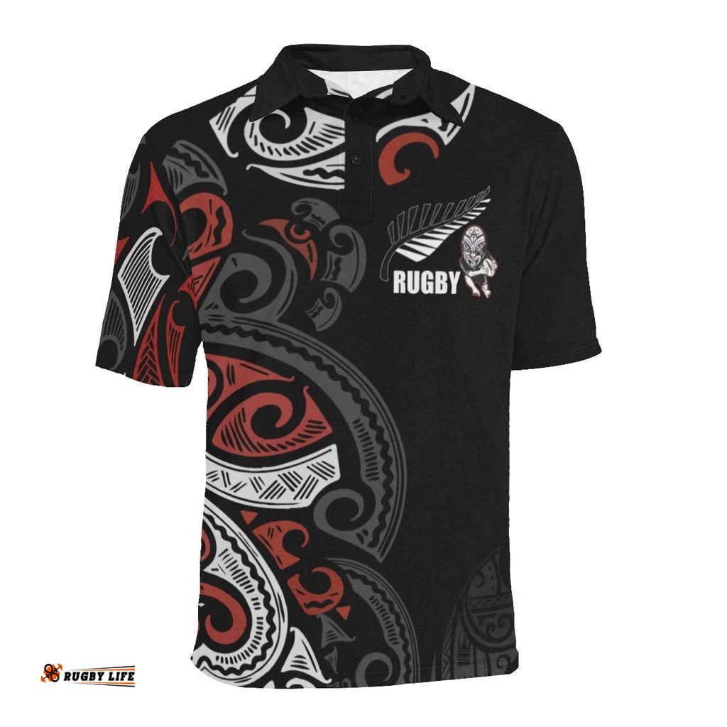 Maori Polo Shirt Rugby