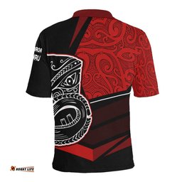 Koruru Tiki Maori Polo Shirt