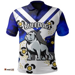 Bulldogs All Over Polo Shirt Warrior Man 2