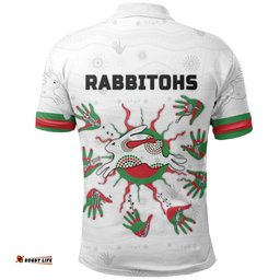 Rabbitohs Indigenous Polo Shirt Animals Aboriginal