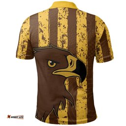 Hawks Polo Shirt Aboriginal Patterns