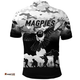 Collingwood Magpies ANZAC Polo Shirt Simple Style
