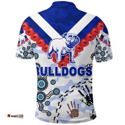 Canterbury-Bankstown Bulldogs Polo Shirt Anzac Day Indigenous