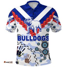 Canterbury-Bankstown Bulldogs Polo Shirt Anzac Day Indigenous