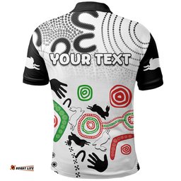 Custom PersonalisedSouth Sydney Rabbitohs Indigenous Polo Shirt