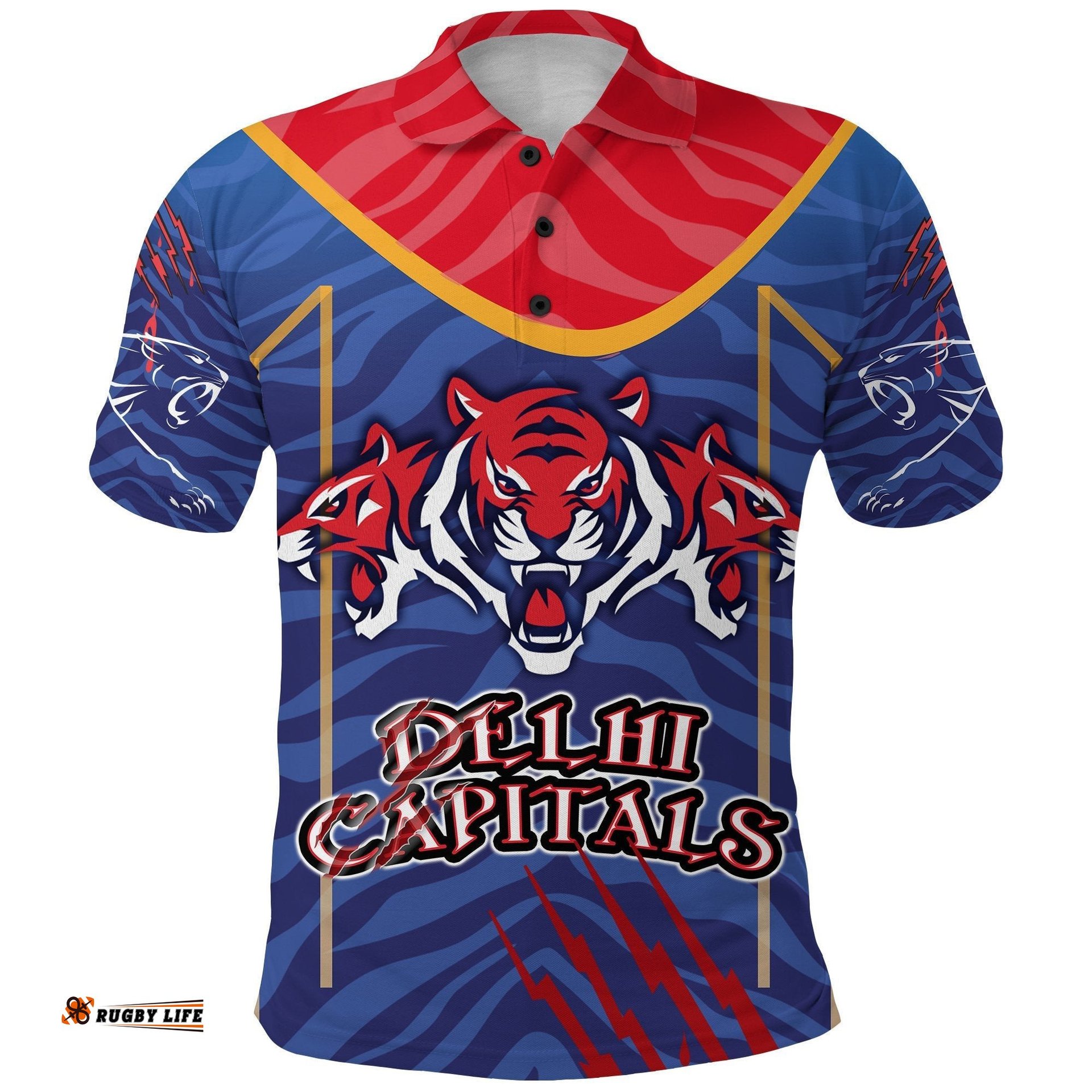 India Premier Polo Shirt Cricket Delhi Capitals Version DC