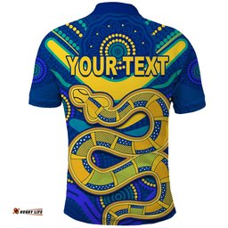 Custom Personalised Eels NAIDOC Week 2022 Polo Shirt Aboriginal Get Up