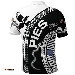 Custom Personalised Collingwood Polo Shirt Pies Unique Indigenous