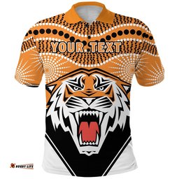 Custom Personalised Tigers Polo Shirt Wests Indigenous Newest