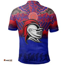 Knights Polo Shirt Aboriginal Anzac Day