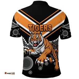 Wests Polo Shirt Tigers Simple Indigenous