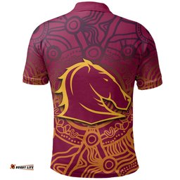 Brisbane Rugby Polo Shirt Broncos Aboriginal