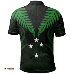 Silver Fern Polo Shirt Lost In Forest Green