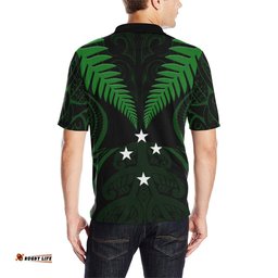 Silver Fern Polo Shirt Lost In Forest Green