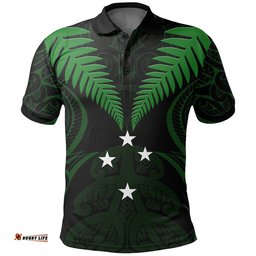 Silver Fern Polo Shirt Lost In Forest Green