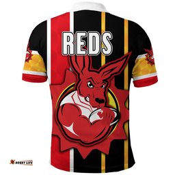 Custom Personalised Western Polo Shirt Reds Original Style