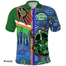 Raiders Naidoc Week Polo Shirt Theme Heal Country