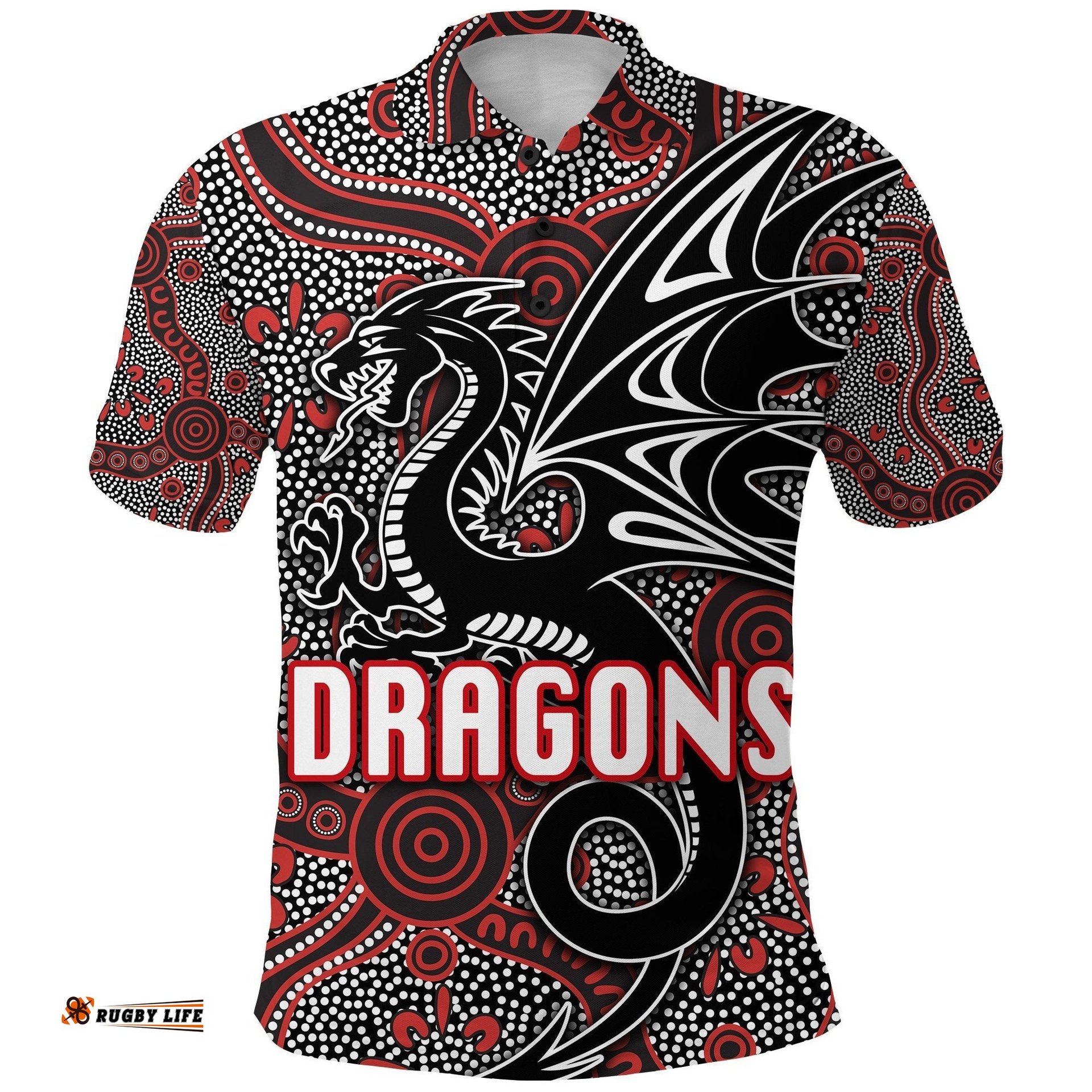 St. George Dragons Polo Shirt Unique Indigenous