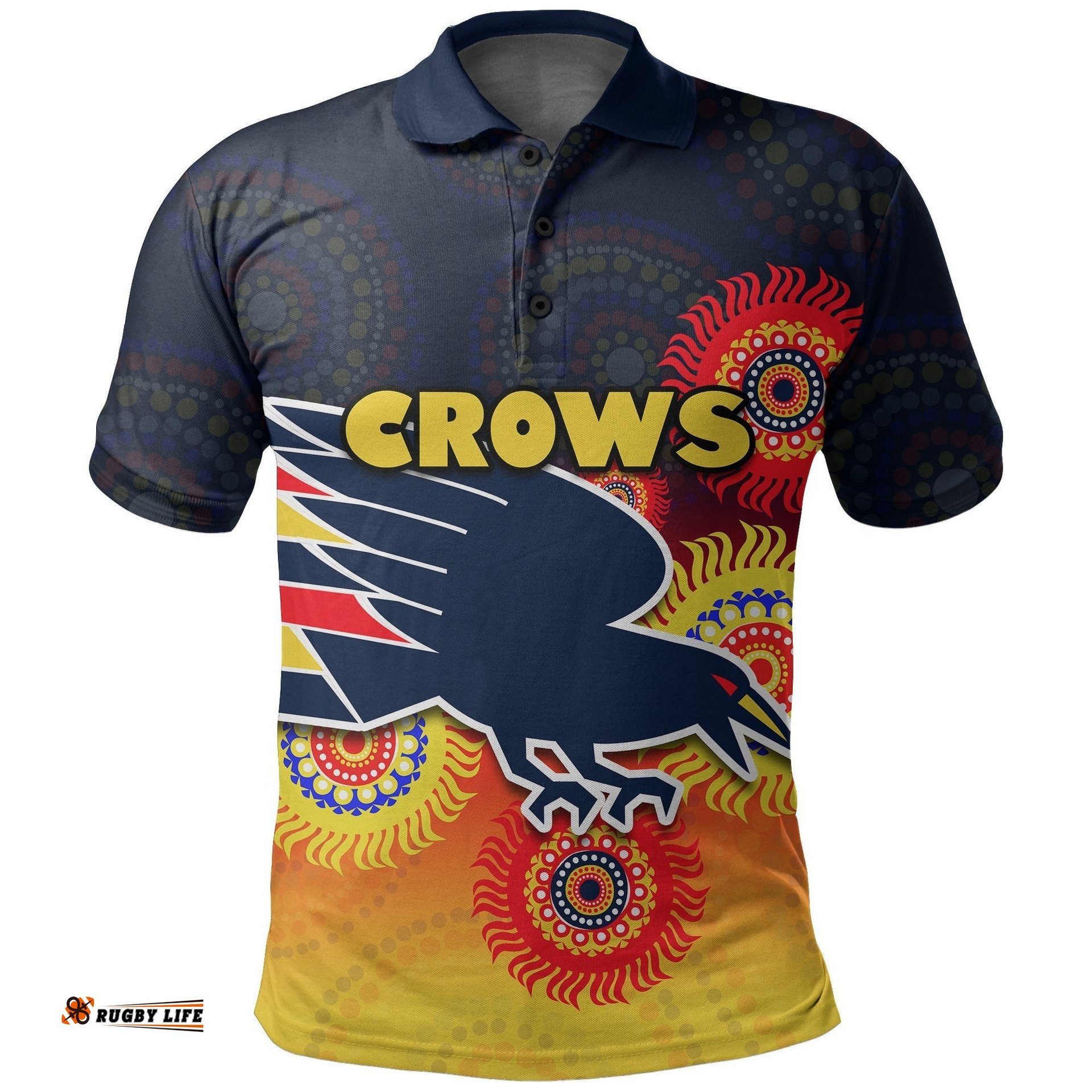 Custom PersonalisedAdelaide Crows Special Style Polo Shirt