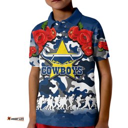 Anzac Day Polo Shirt Cowboys Army Style No.1
