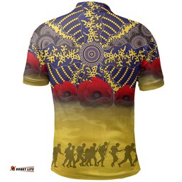 Parramatta Eels Polo Shirt Aboriginal Anzac Day