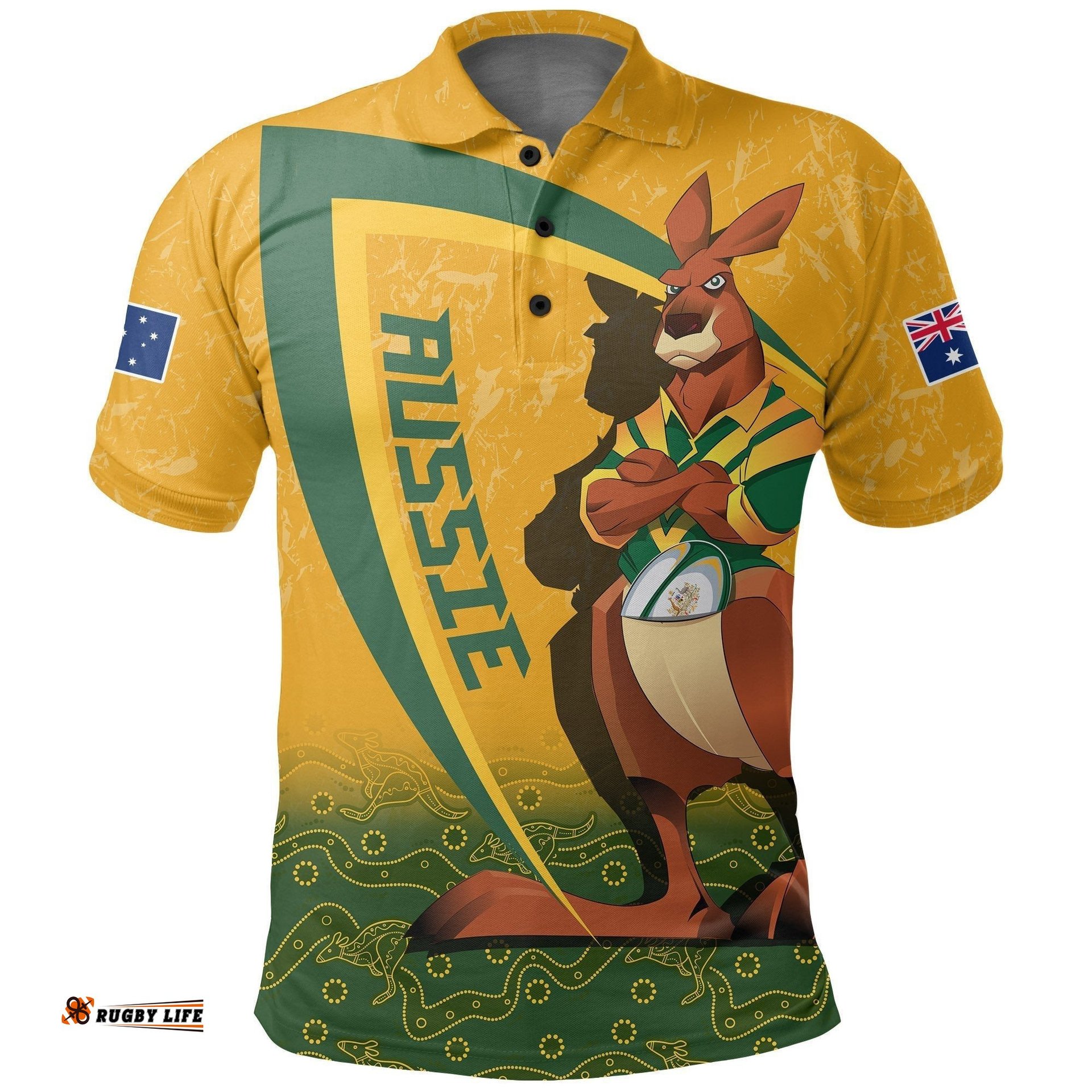 Australia Polo Shirt - Rugby Kangaroo