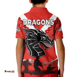 Dragons Anzac 2022 Polo Shirt Lest We Forget