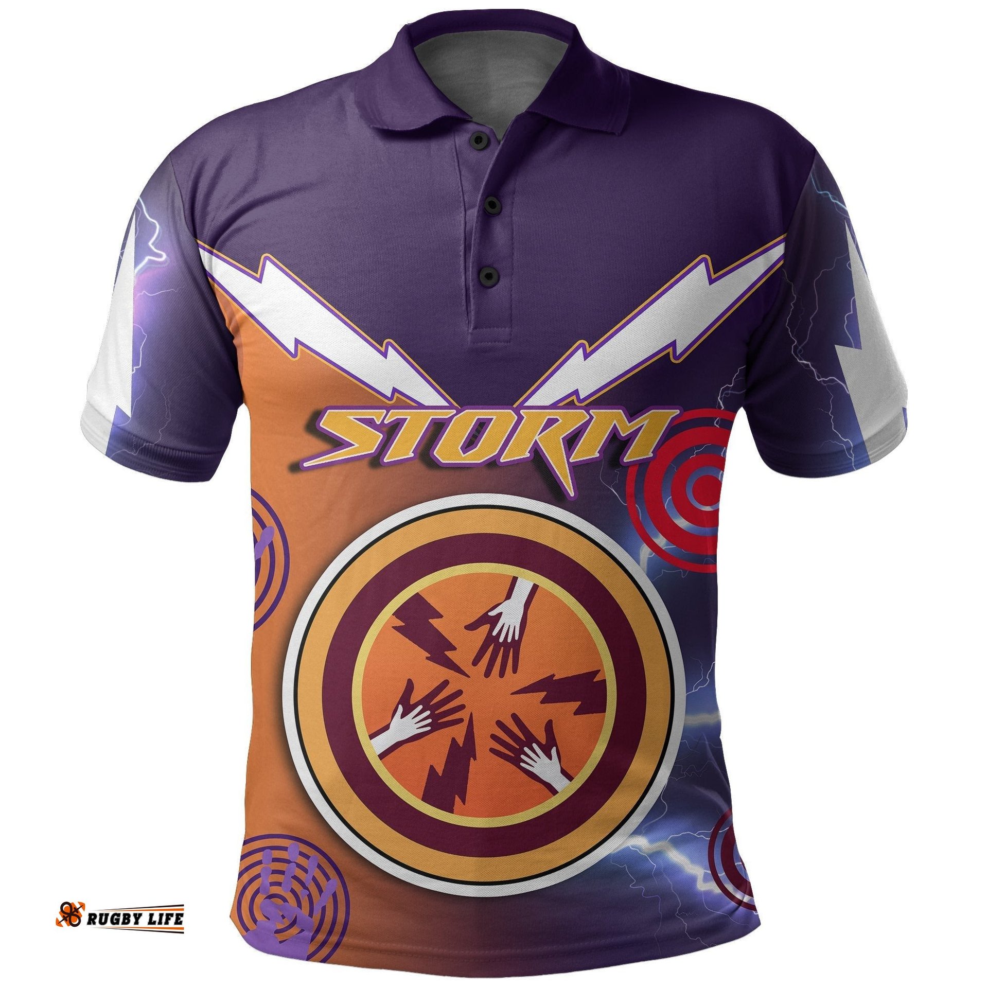 Custom PersonalisedMelbourne Polo Shirt Storm Style