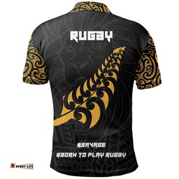 New Zealand Maori Lion Rugby Polo Shirt